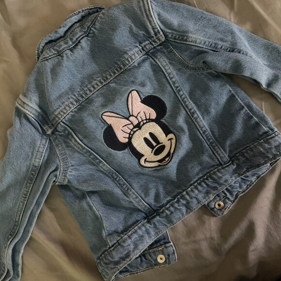 Gap × Disney Baby & Toddler Minnie Mouse Denim Jacket - Picture 1 of 3